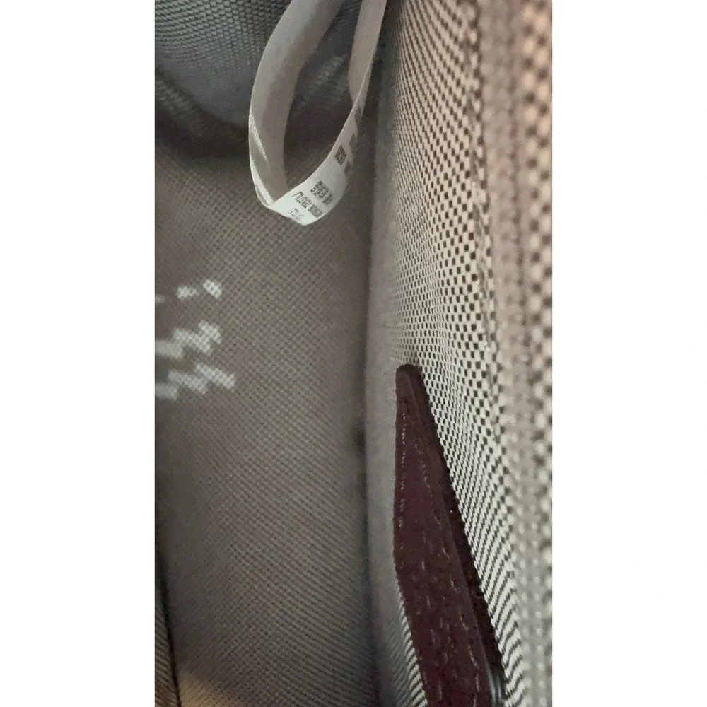 Fossil Wiley Top Handle Crossbody Saddle Bag Burgundy Wine Claret Leather Brass